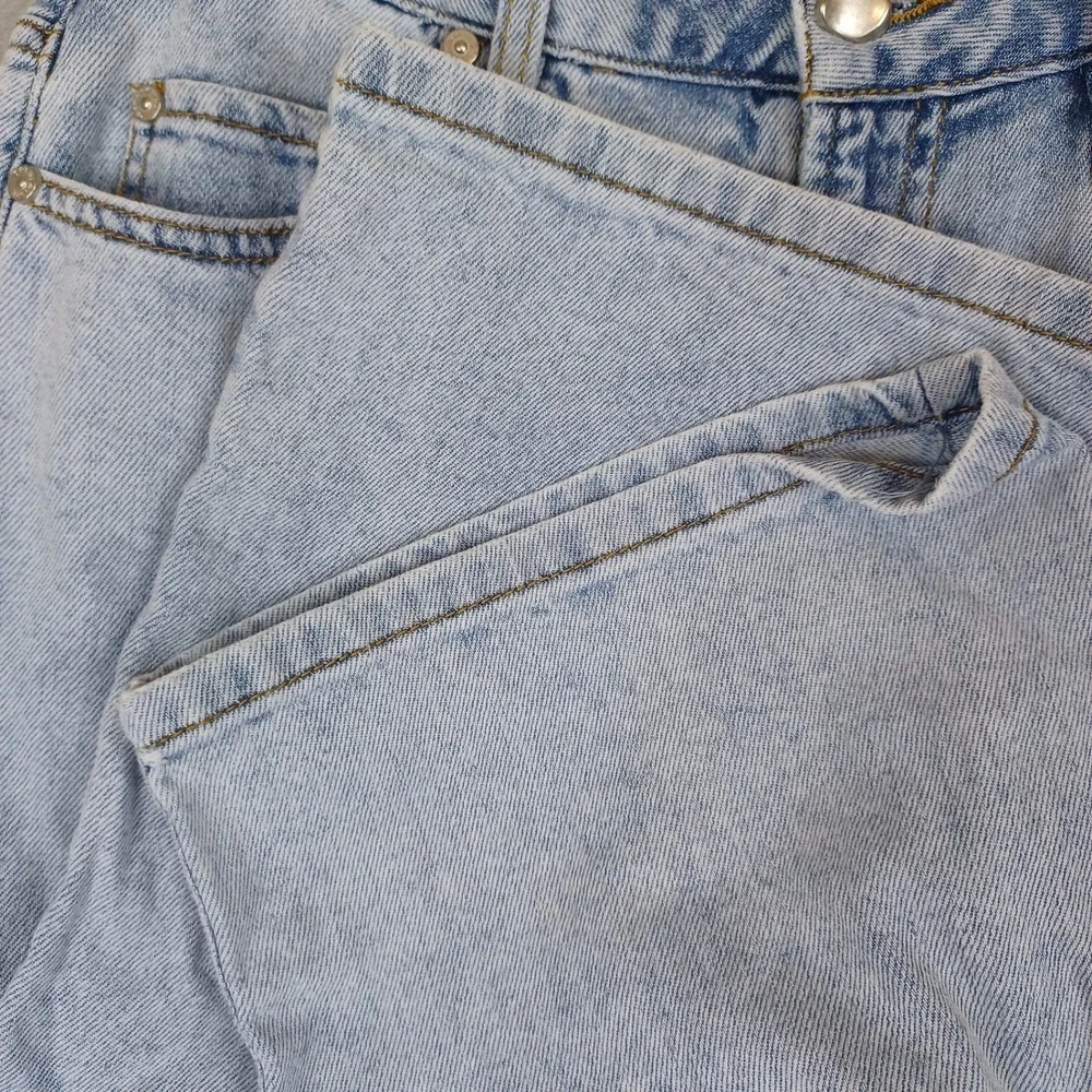 OAT New York  Jeans Womens 4/27 Cloud Luxe Denim High Rise Wide Leg Light Wash